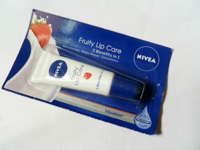 Nivea Fruity Lip Care Strawberry Packaging