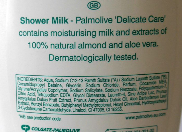 Palmolive Naturals Delicate Care Shower Milk details