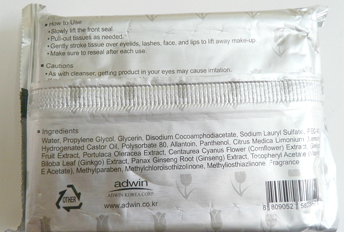 Purederm Rose Extract Make-up Cleansing Tissues details