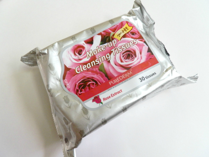 Purederm Rose Extract Make-up Cleansing Tissues