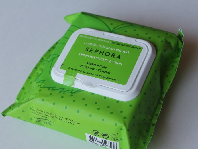 Sephora Collection Green Tea Cleansing and Exfoliating Wipes Review