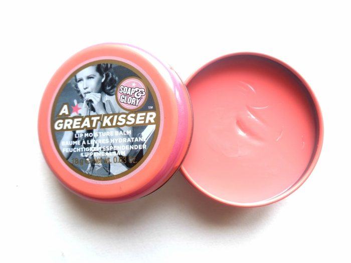 Soap and Glory A Great Kisser Lip Moisture Balm Peaches n' Cream Review