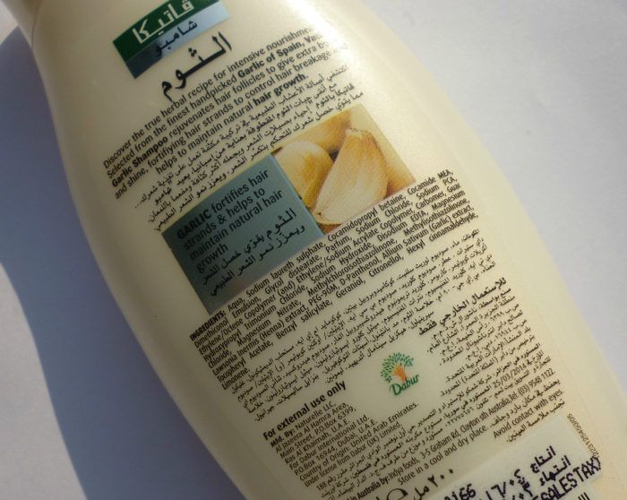Vatika Garlic Shampoo details