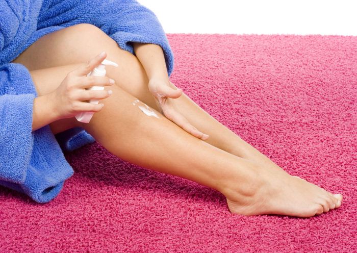 moisturizing legs