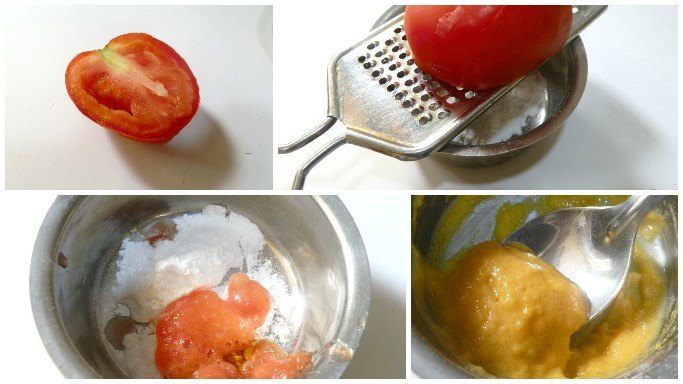 Antitan homemade face pack with tomato