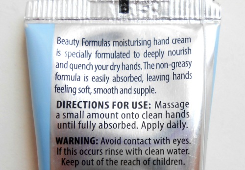 Beauty Formulas Amber Moisturising Hand Cream Review (3)