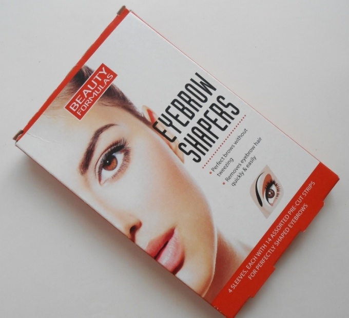 Beauty Formulas Eyebrow Shapers outer packaging