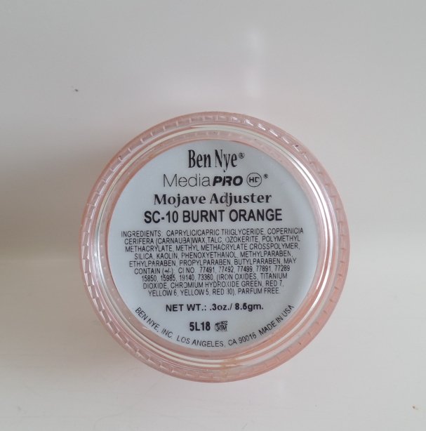 Ben-Nye-Burnt-Orange-MediaPro-Mojave-Adjuster-ingredients