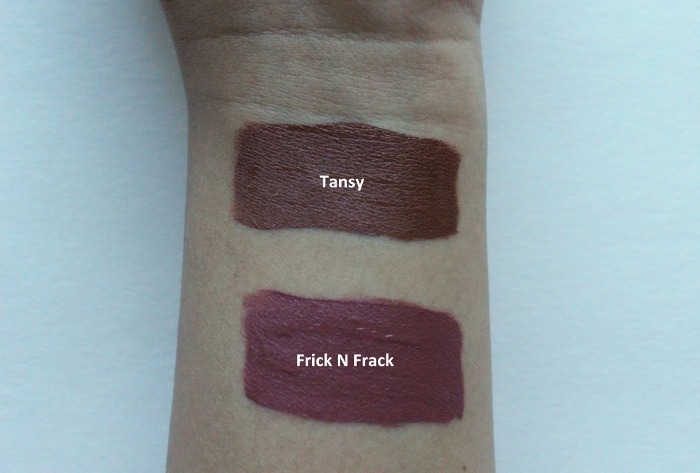 ColourPop Tansy Ultra Satin Lip swatches