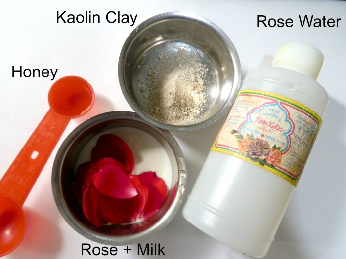 DIY Brightening Rose and Kaolin Clay Face and Body pack