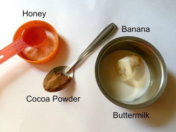 DIY Cocoa-Banana Body Wrap for Radiant Ingredients