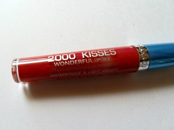 Diana of London Crimson Red 2000 Kisses Wonderful Lipstick tube