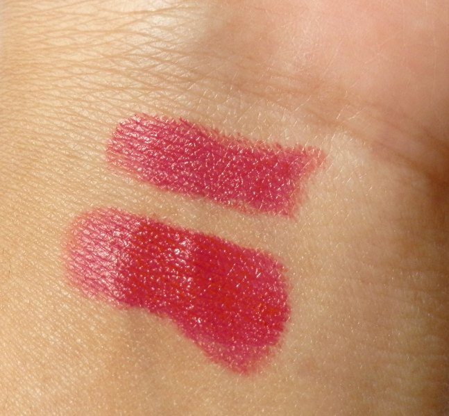 Diana of London Party Red Diana Matic Lipstick swatch on hands