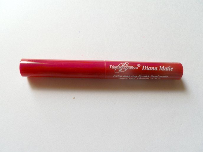 Diana of London Party Red Diana Matic Lipstick tube