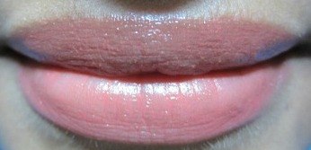 ELF Studio Peach Lip Balm lip swatch