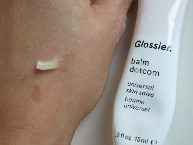 Glossier Universal Skin Salve Balm Dotcom swatch