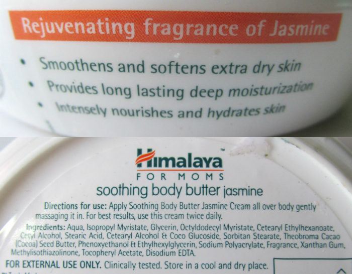 Himalaya Jasmine Soothing Body Butter Claims