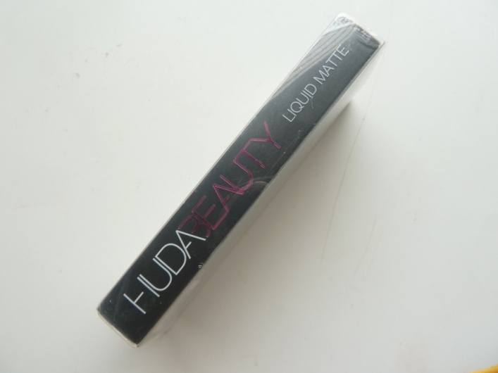 Huda Beauty Liquid Matte Trophy Wife Lipstick outer packaging