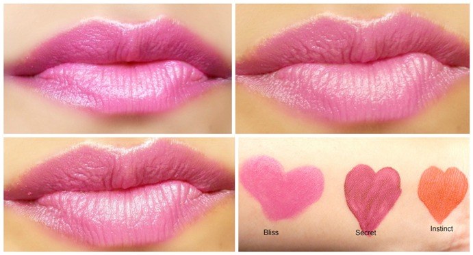 L.A. Girl Bliss Matte Flat Velvet Lipstick lip swatches
