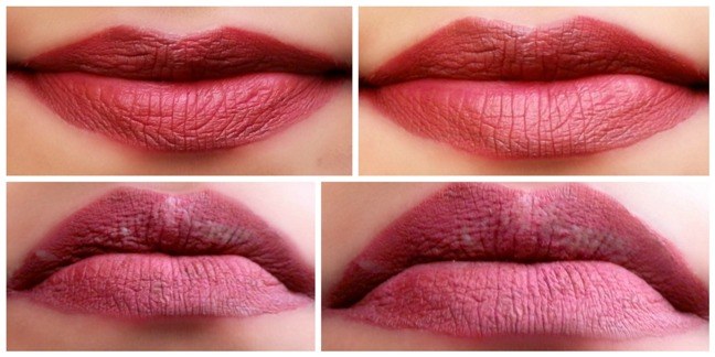 L.A. Girl Secret Matte Flat Finish Pigment Gloss lip swatches