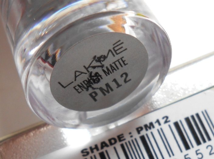 Lakme PM12 Enrich Matte Lipstick shade name