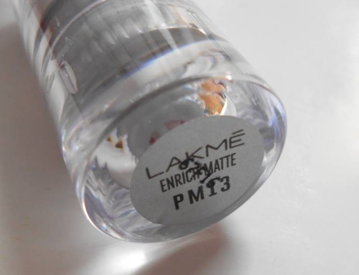 Lakme PM13 Enrich Matte Lipstick product description