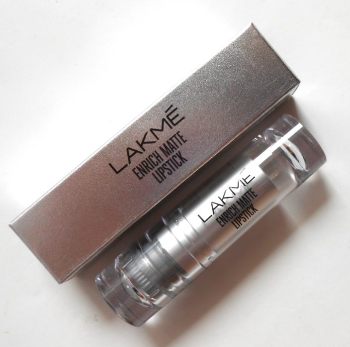 Lakme RM10 Enrich Matte Lipstick outer packaging