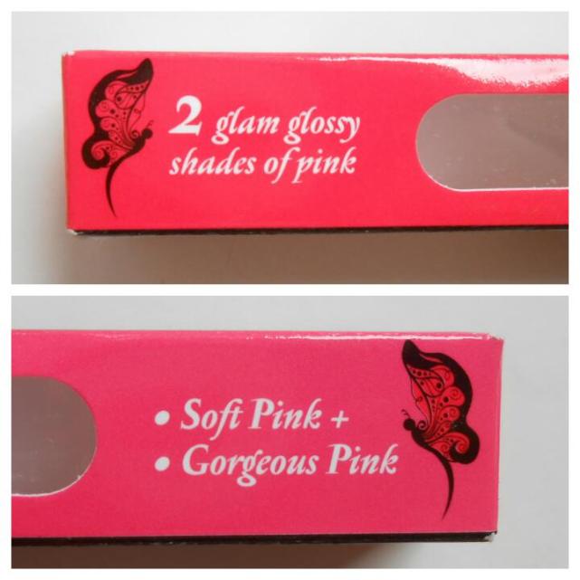 Lipice Ruby Pink Lip Gloss labels