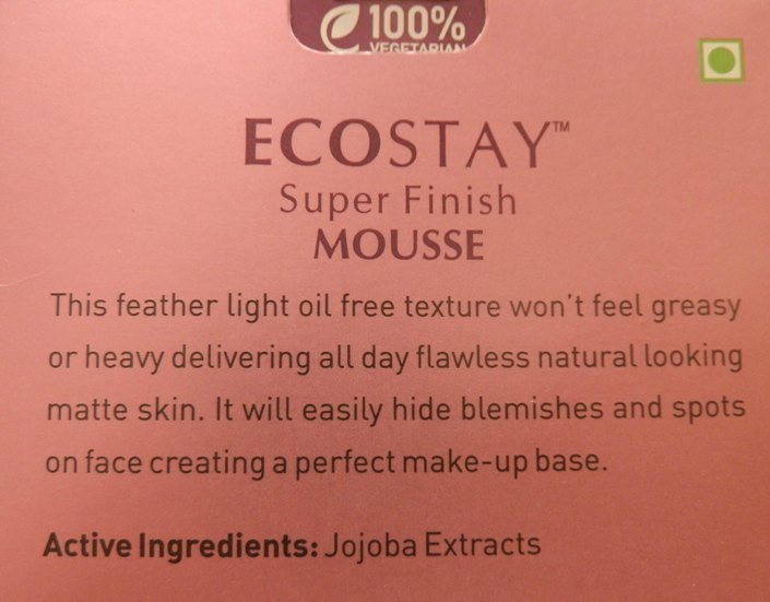 Lotus Makeup Ecostay Super Finish Mousse SPF 20 product description
