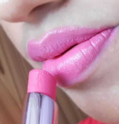 Lotus Makeup Lotus Pink Ecostay Long Lasting Lip Colour lip swatch