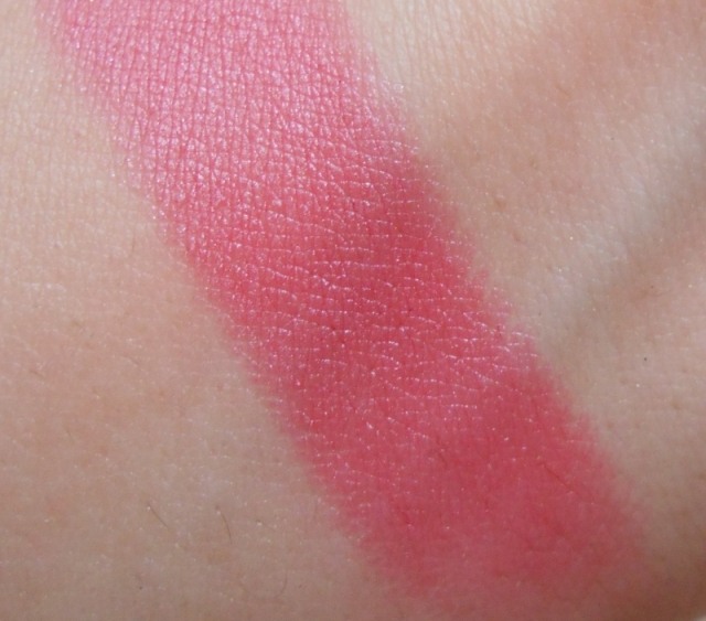 Lotus Makeup Persian Pink Ecostay Long Lasting Lip Colour SPF 20 swatch on hands