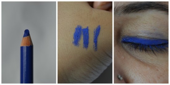 MUA Intense Colour Eyeliner Pencil Royal Blue EOTD