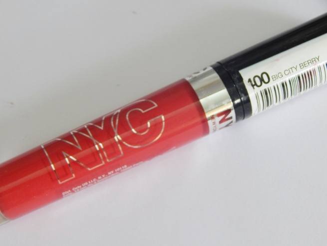 NYC New York Color Big City Berry Expert Last Lip Lacquer packaging