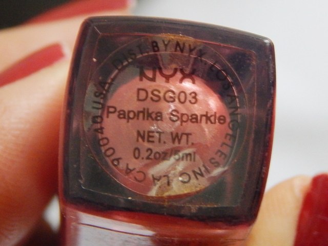 NYX Paprika Sparkle Diamond Sparkle Lip Gloss shade name
