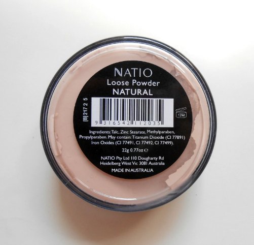 Natio Natural Loose Powder Review, Swatches & FOTD back