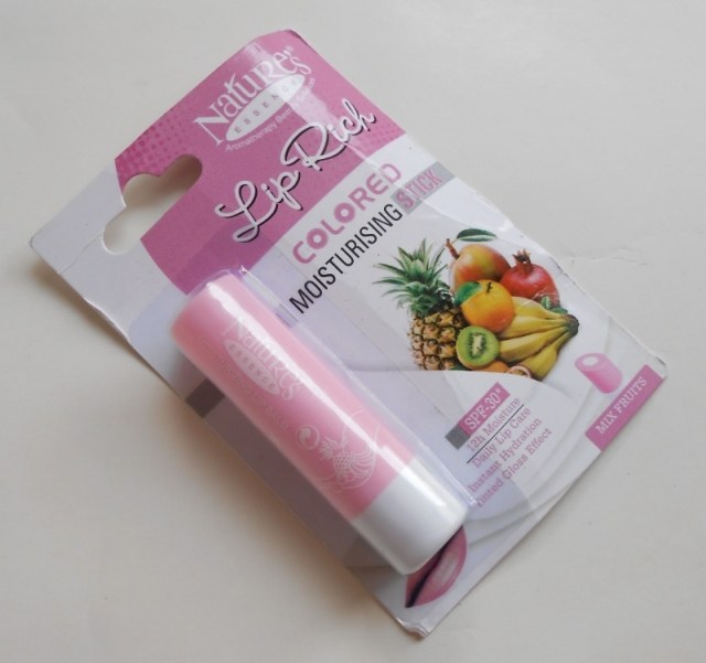 Nature's Essence Lip Rich Colored Moisturizing Stick Mix Fruits outer packaging