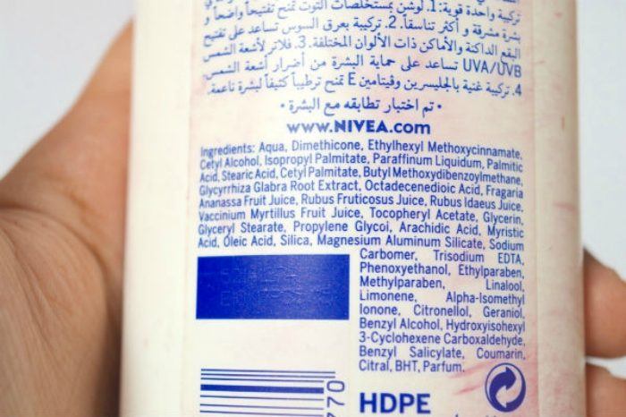 Nivea Natural Fairness Body Lotion Ingredients