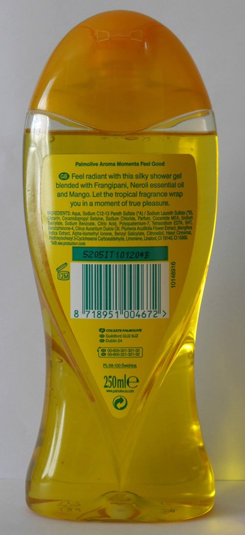 Palmolive Aroma Moments Feel Good Silky Shower Gel back