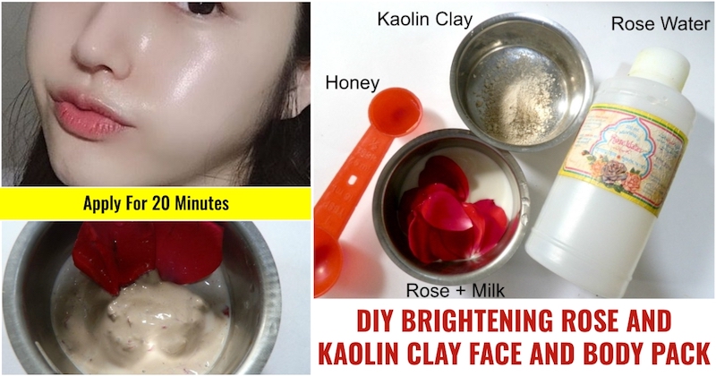 Rose and Kaolin Face Pack