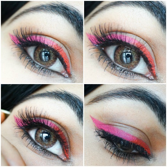 orange pink eyeliner