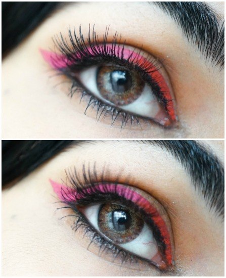 pink orange eyeliner