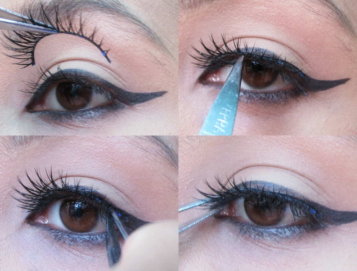 <img src="https://makeupandbeauty.com/wp-content/uploads/2016/10/4-2.jpg" alt="A step-by-step guide to applying false lashes and top IMBB recommended falsies" width="700" height="588" class="aligncenter size-full wp-image-405293" />