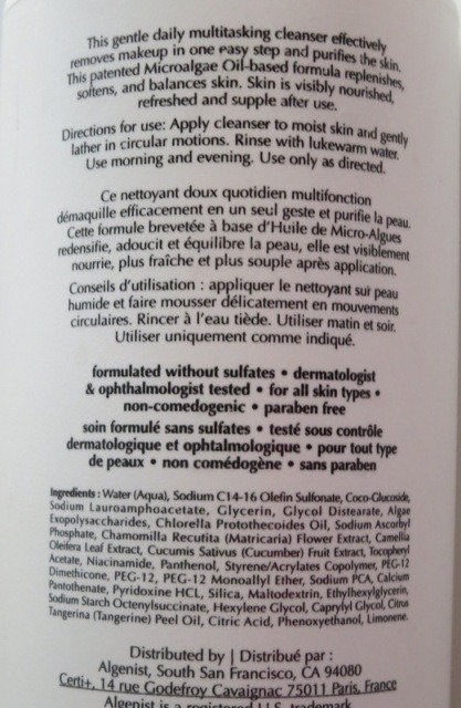 algenist-purifying-and-replenishing-cleanser-ingredients