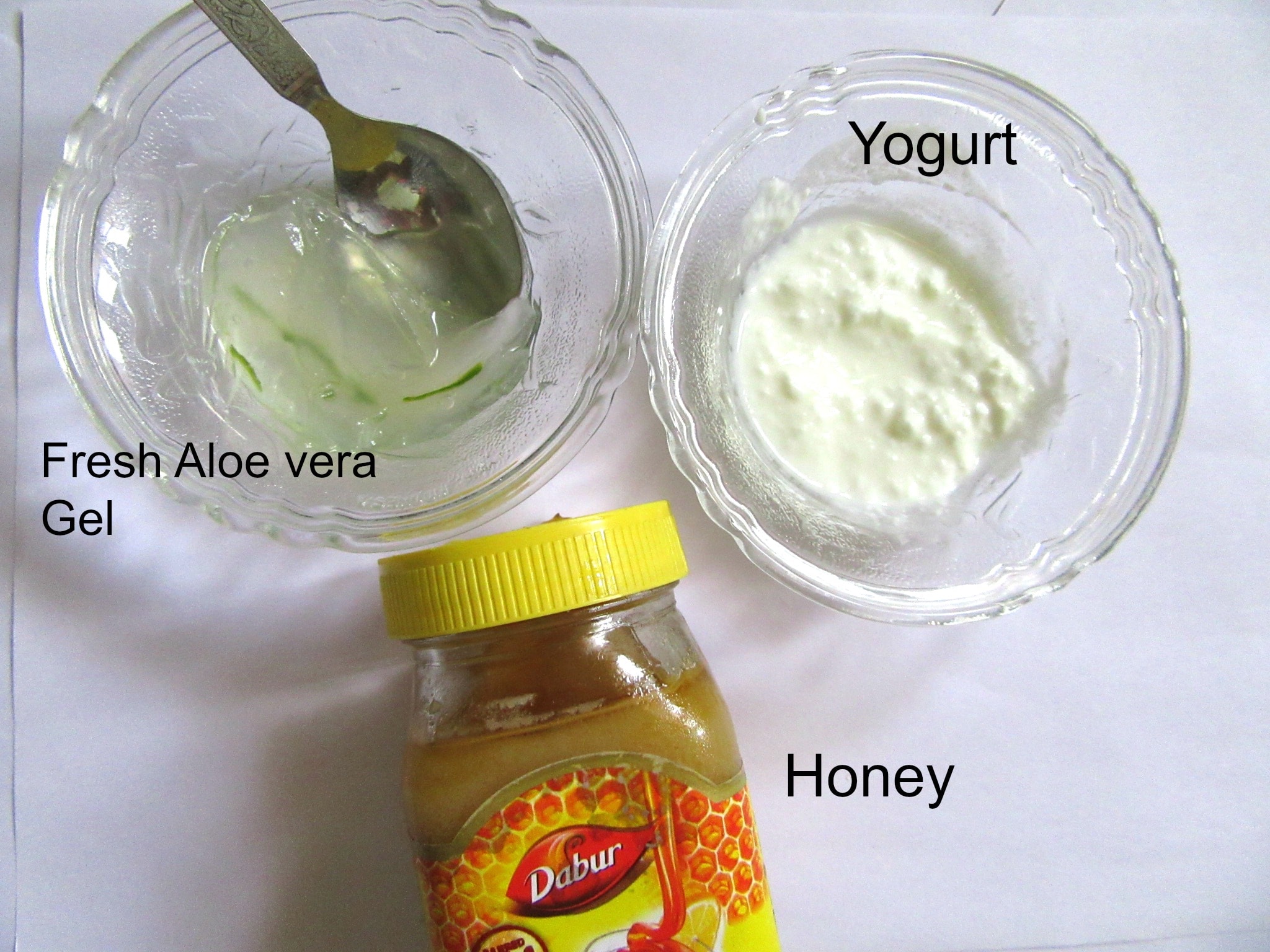 aloevera-gel-honey-yogurt-hair-mask-