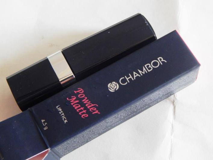 chambor-crimson-red-powder-matte-lipstick-outer-packaging