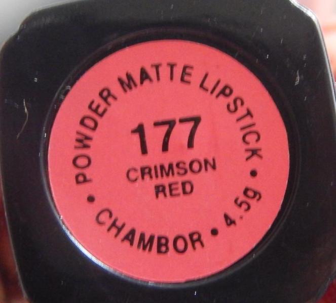 chambor-crimson-red-powder-matte-lipstick-shade-name