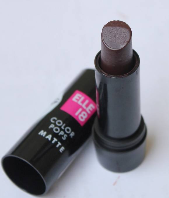 elle-18-color-pops-matte-chocolate-day-lipstick-review