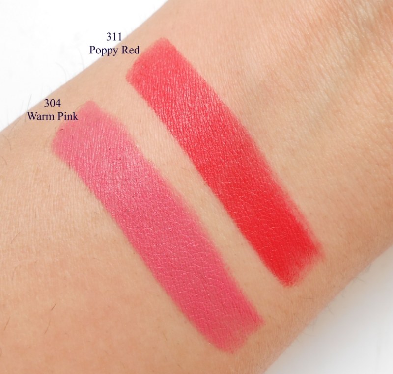 kiko-milano-304-warm-pink-velvet-passion-matte-lipstick-review-hand swatch