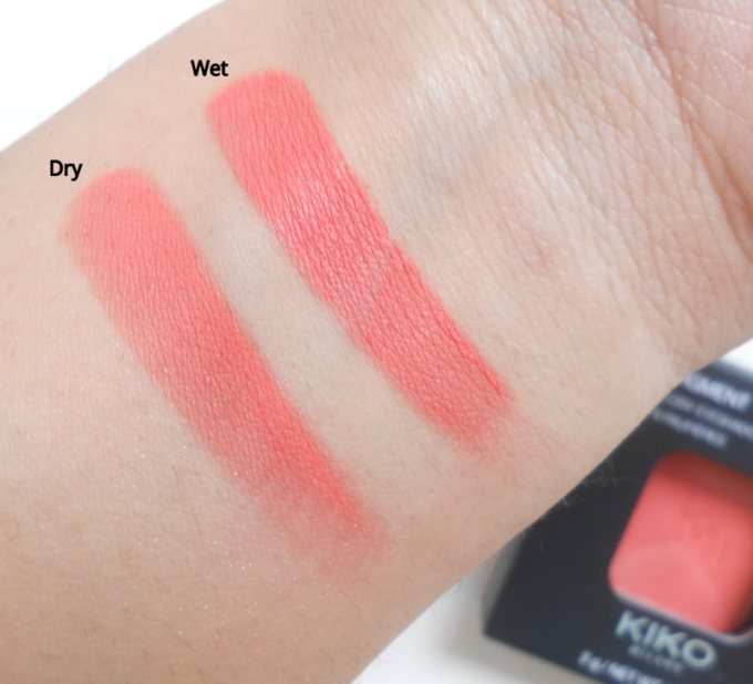 kiko-milano-36-matte-coral-high-pigment-wet-and-dry-eyeshadow-swatches-on-hand