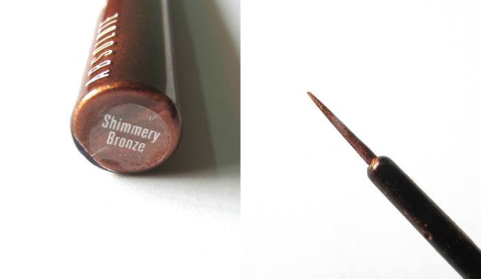 lakme-absolute-shine-line-eyeliner-shimmery-bronze-review-swatch-and-eotd-
